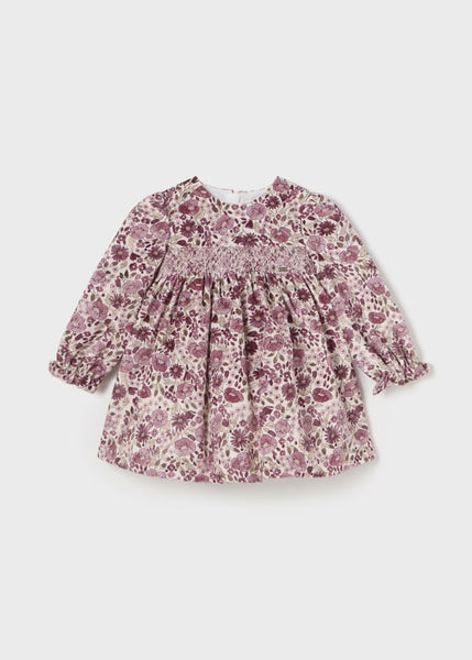 mini girl floral velvet dress
