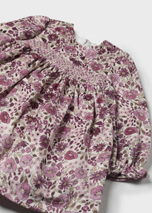 mini girl floral velvet dress