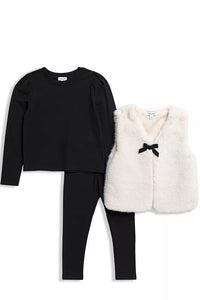 baby 3pc fur vest set