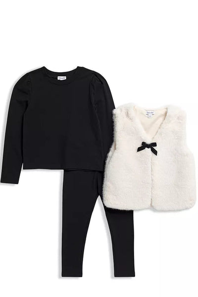 baby 3pc fur vest set