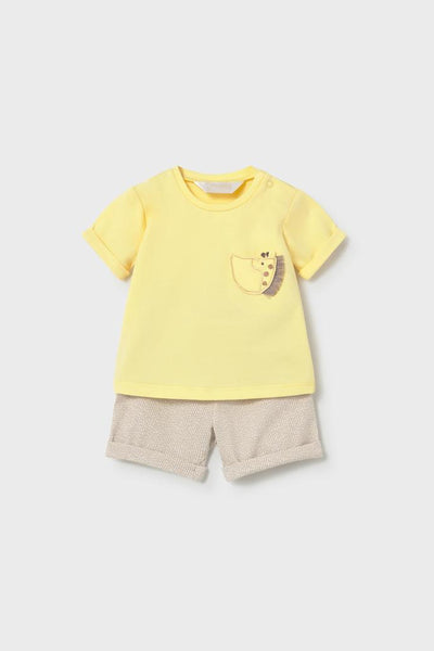 baby safari tee+ stripe short set