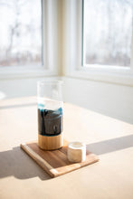 Load image into Gallery viewer, bamboo base vase metallic
