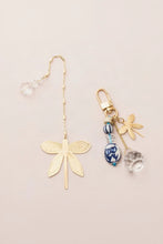 Load image into Gallery viewer, Bookmark + Keychain Set Dragonfly
