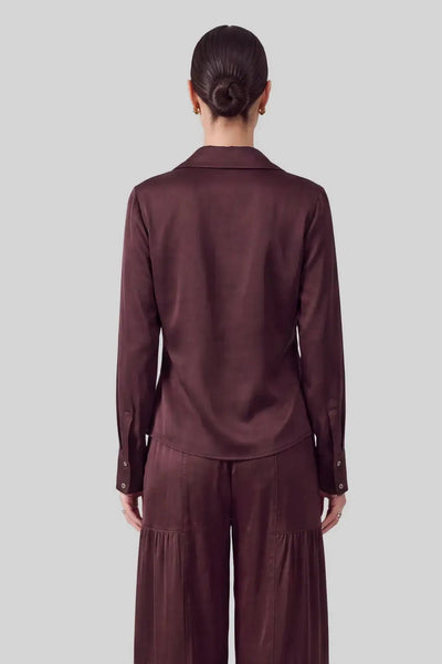 Collared Drape Blouse