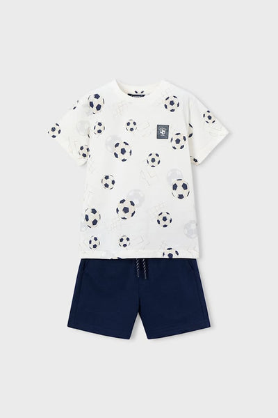 boys soccer tee + shorts set