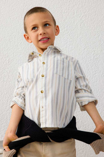 boys long sleeve stripe shirt