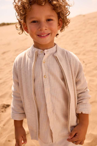 boys zip cardigan