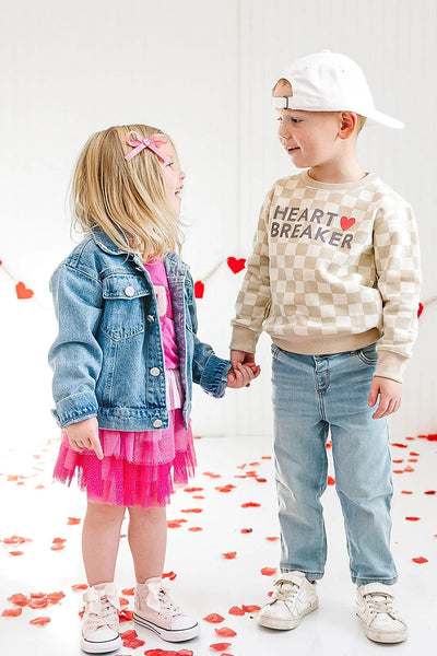 boys heartbreaker check sweatshirt