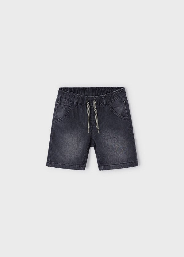 boys denim pull on shorts