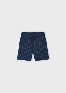 boys stripe linen shorts