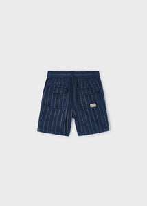 boys stripe linen shorts