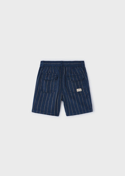 boys stripe linen shorts