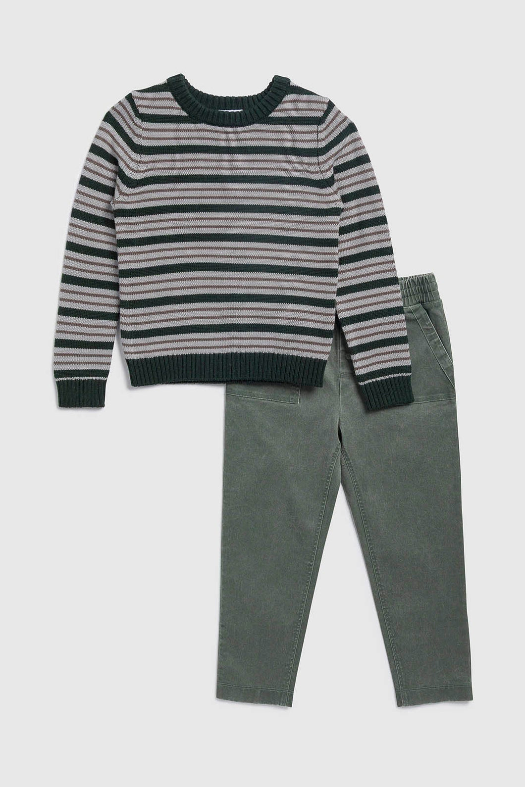 boys stripe sweater + pant