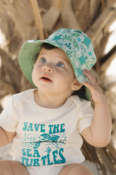 boys turtles reversible bucket hat