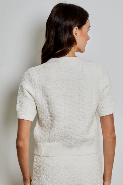 button short sleeve sweater cardigan