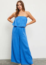 Load image into Gallery viewer, gauze flounce strapless jumpsuit
