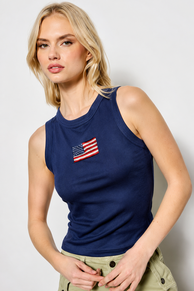 beaded flag tank