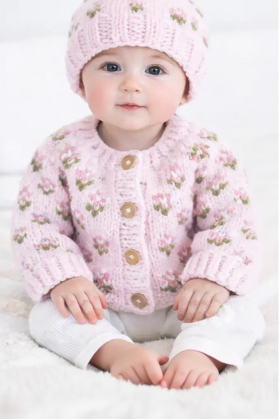 baby blooms cardigan