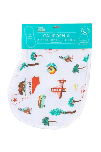 California burp and bib set