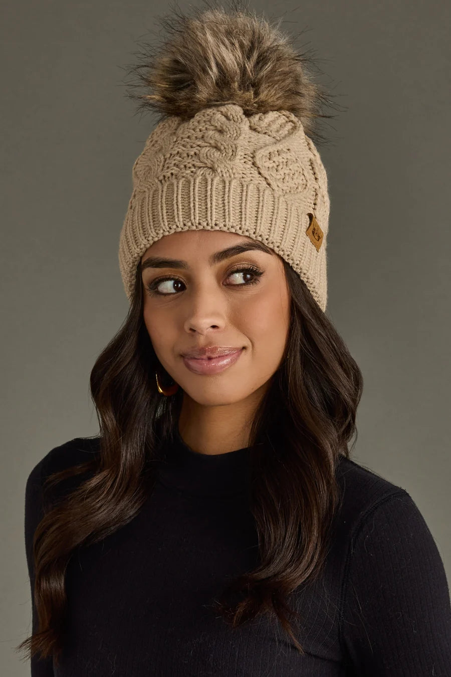 cable pom hat