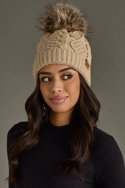 cable pom hat