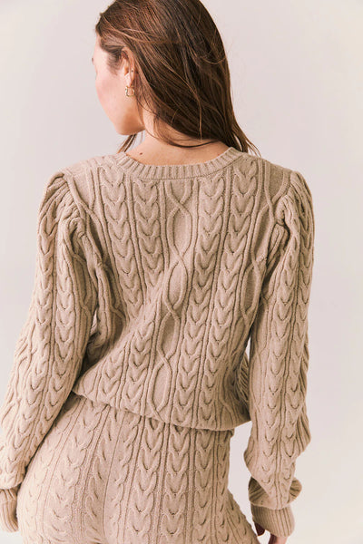 cable pull over sweater