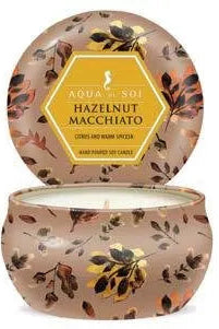 9oz tin candle hazelnut