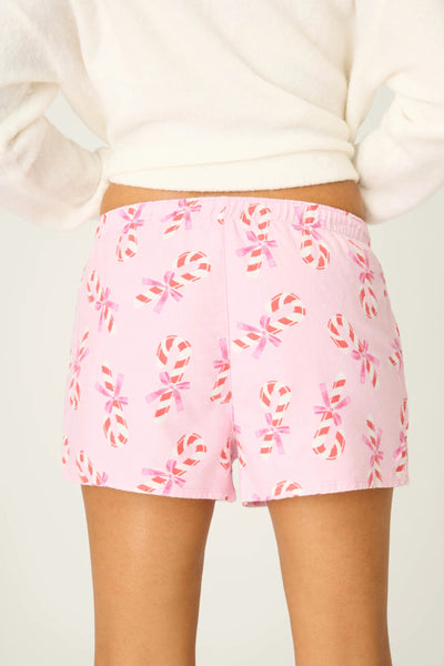 candycane flannel shorts