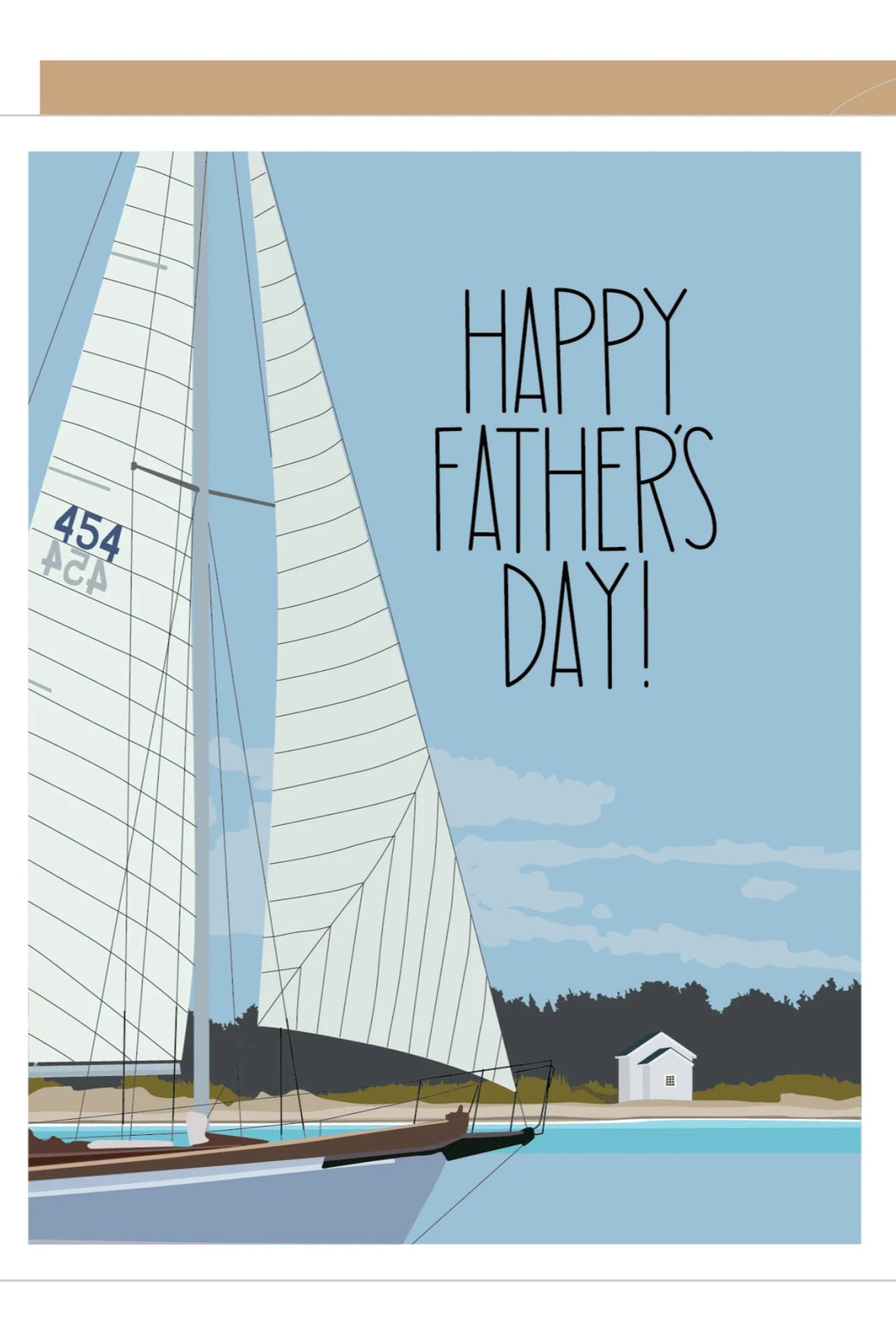 card sailboat father`s day