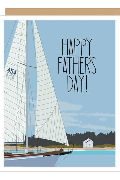 card sailboat father`s day