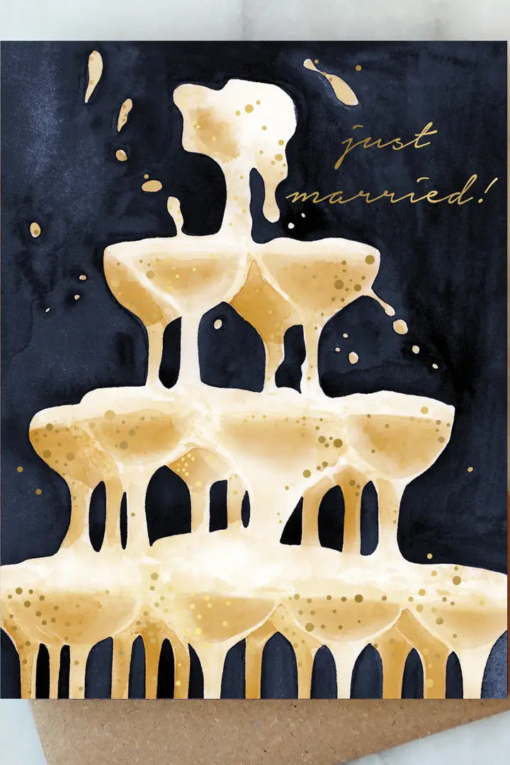 card wedding bubbles