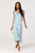 Load image into Gallery viewer, cascade ruffle floral dress
