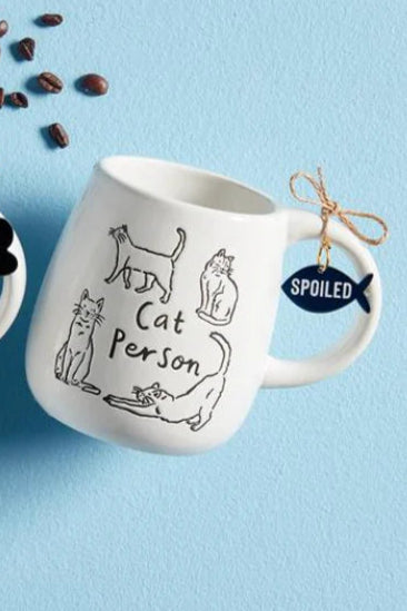 collar charm cat mug