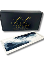 Load image into Gallery viewer, large ceramic resin tray metallic
