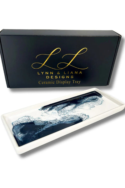 large ceramic resin tray metallic