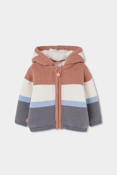 Baby Stripe Lined Zip Cardigan