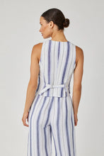 Load image into Gallery viewer, striped tailored vest
