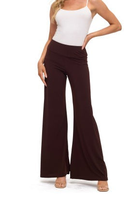 coated palazzo pant