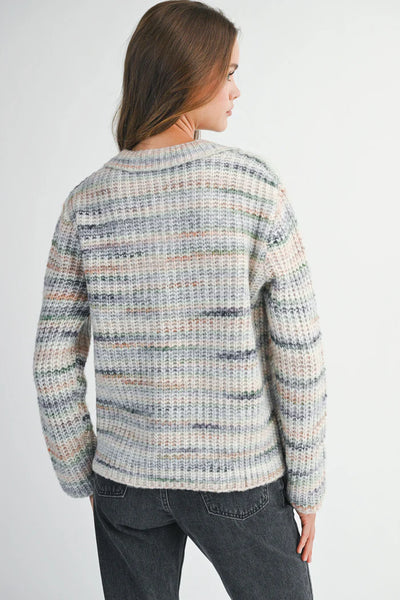 collared stripe sweater