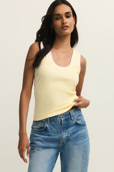 colorblock rib tank
