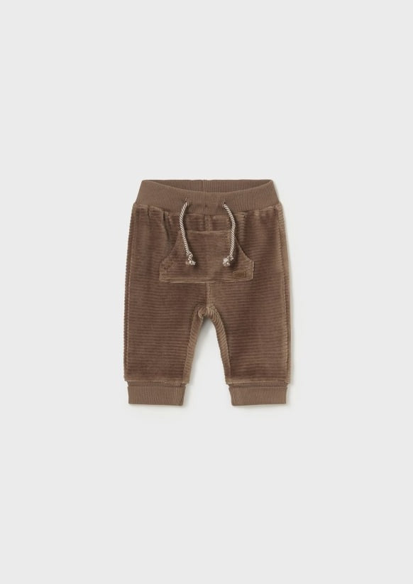 baby velour cord jog pant