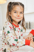 Load image into Gallery viewer, bamboo kids xmas pj set

