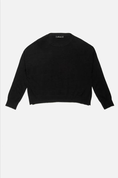 crew neck solid sweater