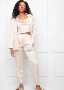 satin pull on pant