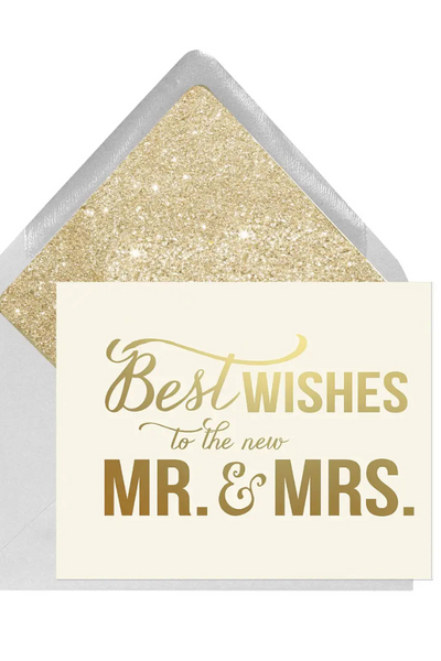 card best wishes mr + mrs