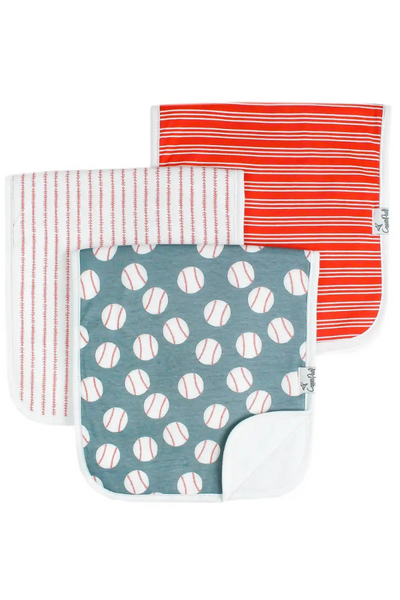 3 pack burp cloths slugger
