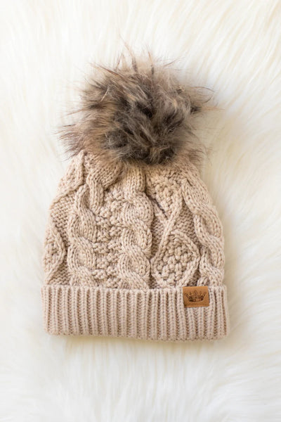 cable pom hat