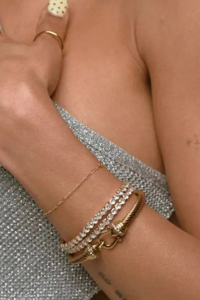 waterproof elastic tennis bracelet