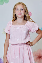 Load image into Gallery viewer, girls gauze bow top
