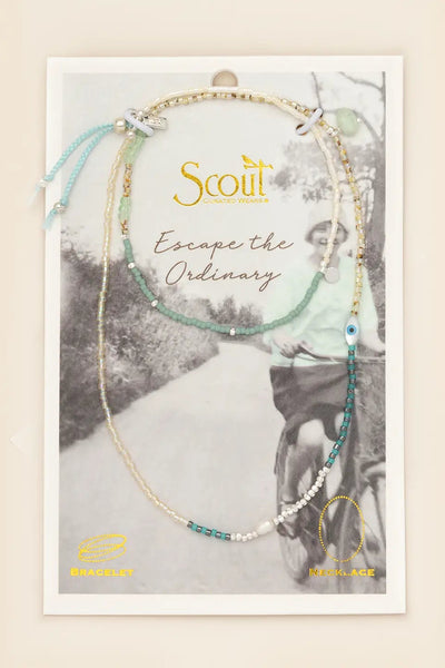mixed bracelet-necklace courage